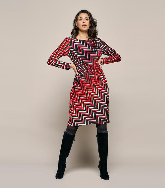 Eloise Print Kleid Rot / Multi - Image 6