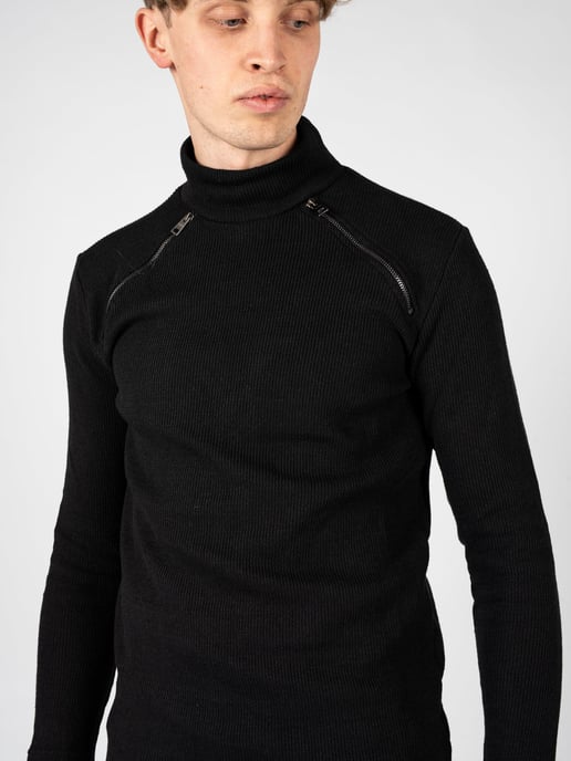 La Haine Inside Us Pullover LM060 Herren Schwarz - Image 5