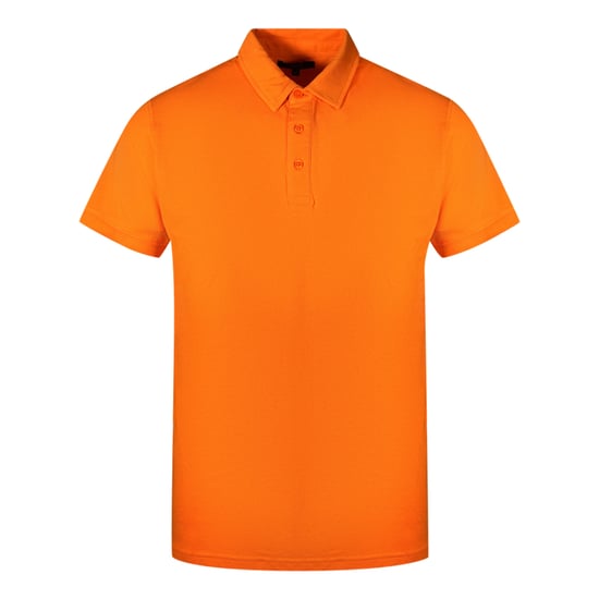Cavalli Class Markenlogo Oranges Polo-Shirt - Image 1