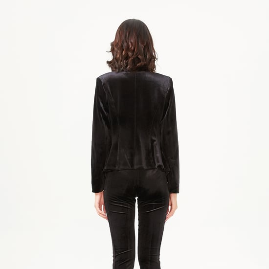 Samtjacke mit flachem Hals - Image 5