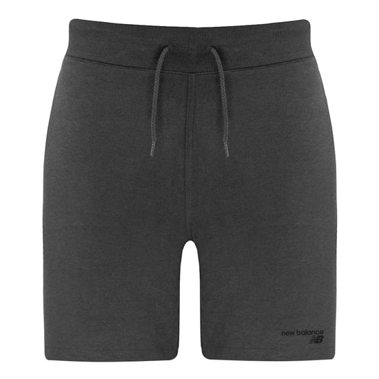 New Balance Stretch Graphic Logo Grey Classic Core Mens Fleece Shorts MS03901 HC
