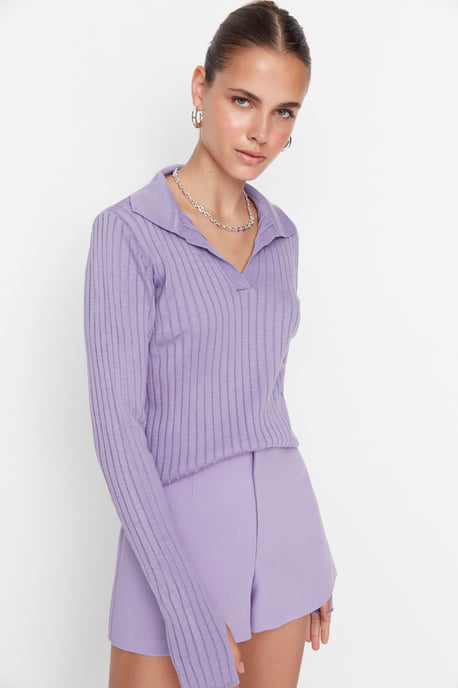 Trendyol Damen Unifarben Pullover - Image 3