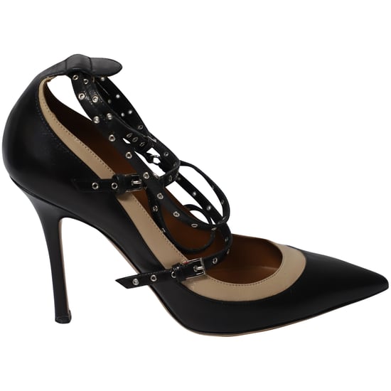 Valentino Grommet-besetzte Pumps aus schwarzem Leder - Image 1