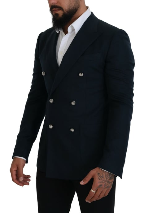 Dolce & Gabbana Herren Blauer Doppelreihiger Anzugblazer - Image 2