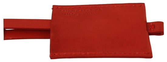 Costume National Red Cuir de marque Logo Logo Keyring Men's Mencil'schain - Image 2