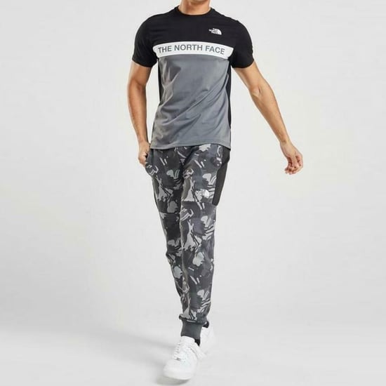 The North Face Mens gewebt Farbe Block T Shirt schwarz - Image 5