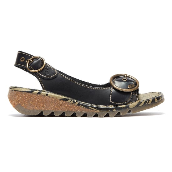 Fly London Tram723fly Damen Schwarz Sandalen - Image 5