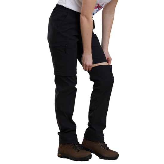Mountain Warehouse Womens/Ladies Hiker Stretch Zip-Off Hose (Schwarz) - Image 3