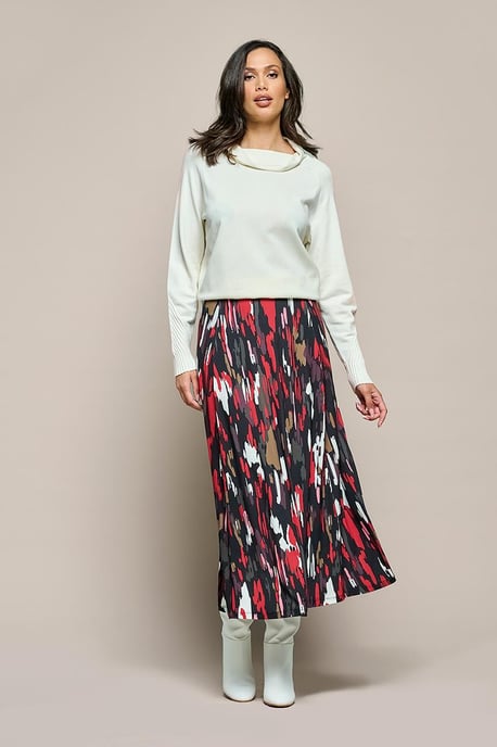 Rock mit Ryen-Print Taupe / Multi - Image 1