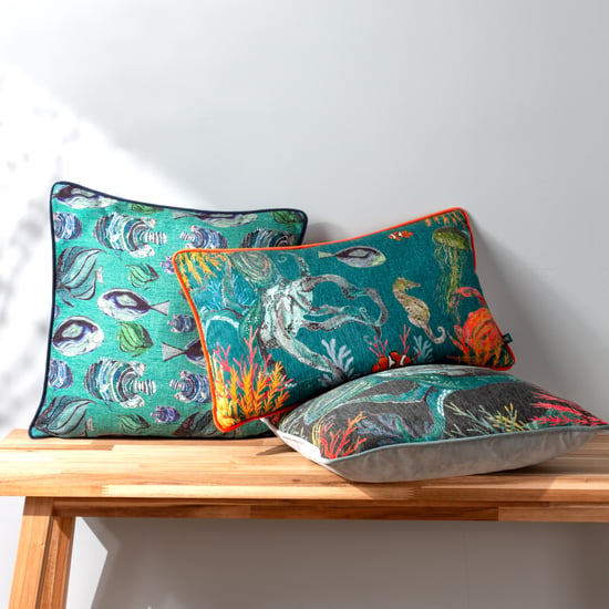 Wylder Tropics Abyss Octopus Chenille Cushion Cover - Image 5