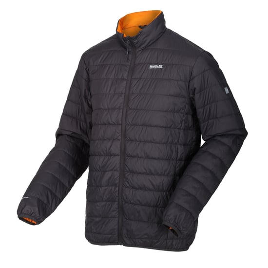 Regatta Mens Hillpack Quilted Insulated Jacket (Ash/Orange Pepper)
