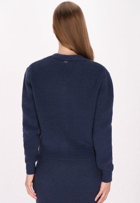 Dreimaster Cardigan Damen Marine - Image 4