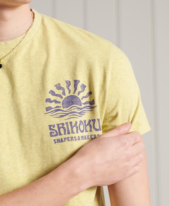 SUPERDRY Organic Cotton LA Beach Surf T-Shirt