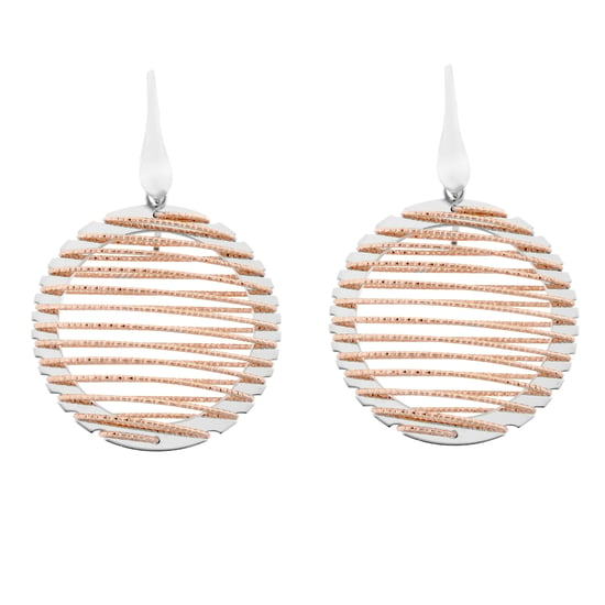 Orphelia 'Zelia' Damen 925 Sterling Silber Tropfohrringe - Silber/Rosé ZO-7180 - Image 3