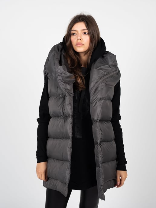 La Haine Inside Us Weste Down Vest Unisex Damen grau - Image 3