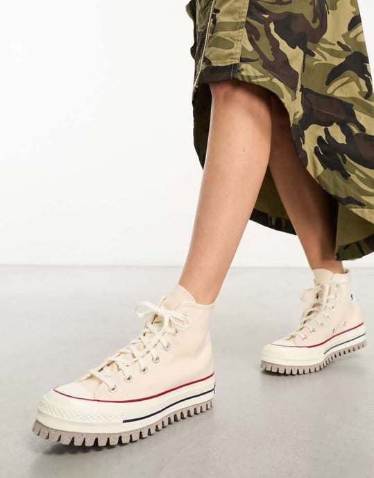 Converse CT70 Trek Hi Turnschuhe in Weiß - Image 3