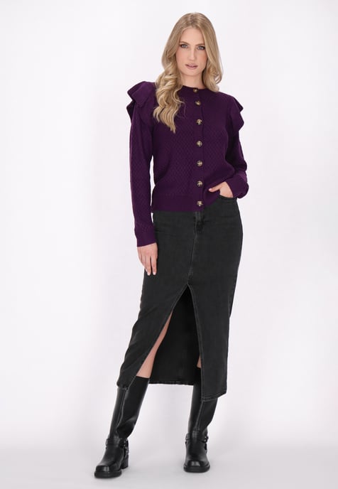 Dreimaster Cardigan Damen Lila - Image 2