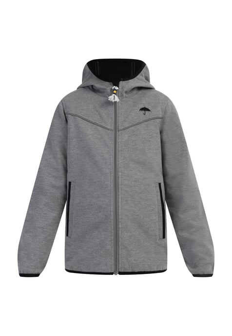 Schmuddelwedda Funktionsjacke Mädchen grau melange - Image 1
