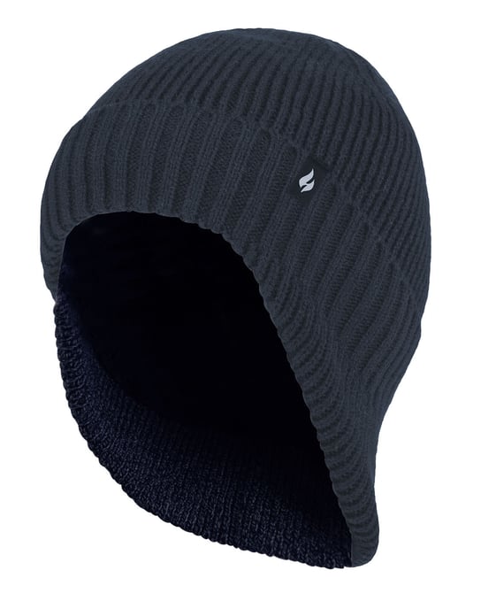 Wärmehalter - Thermische Acryl-Winter-Expeditionsmütze mit tiefem Halsausschnitt für Männer - Navy - Image 1