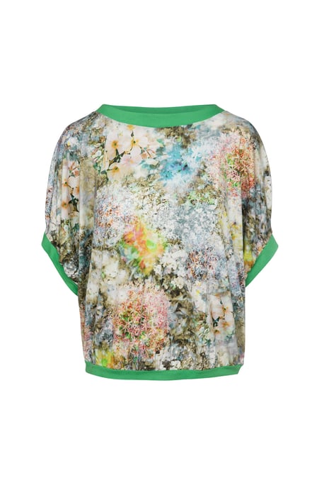 Top mit bauschigem Blumendruck - Image 2