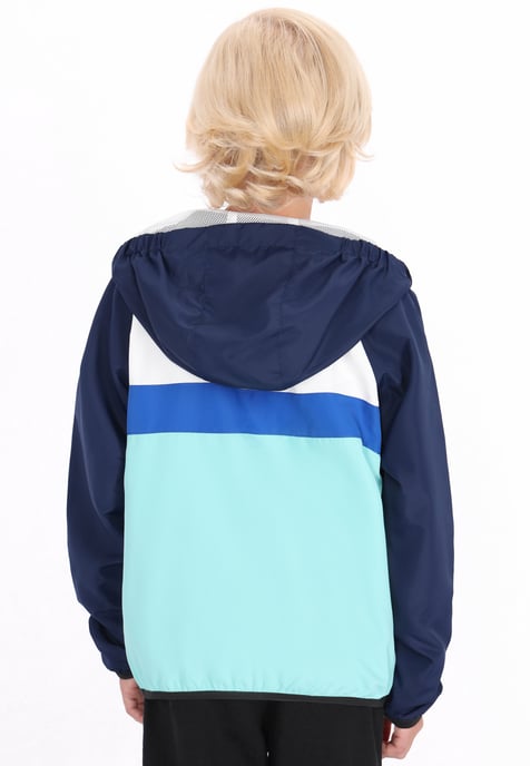 Schmuddelwedda Anorak Jungen (Kids) Türkis Colorblock - Image 4