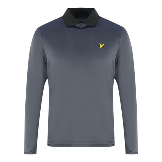Lyle & Scott Golf Venteech Langarm Poloshirt Dunkelgrau - Image 1