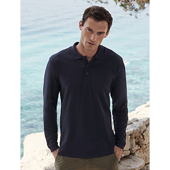 Fruit Of The Loom Herren Premium Langarm-Poloshirt - Image 3