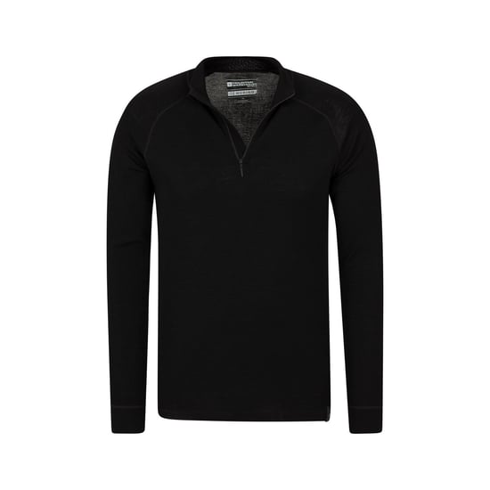 Mountain Warehouse Mens Merino Wool Base Layer Top (Pack of 2) (Black)