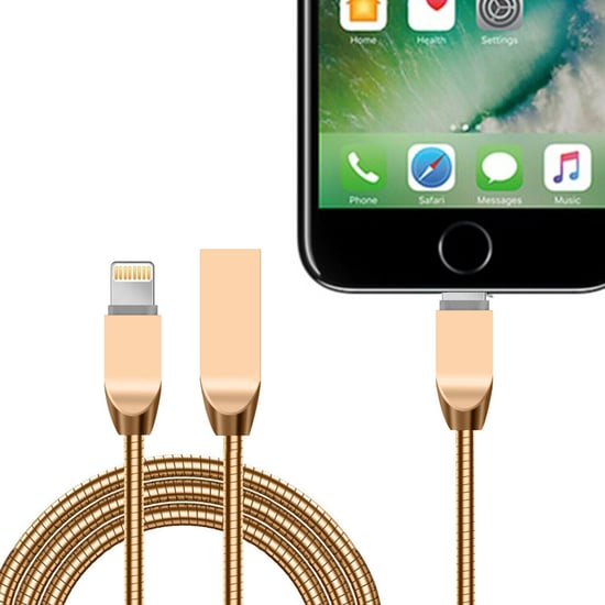 Aquarius Spring Cable with Zinc Alloy Connectors - Gold