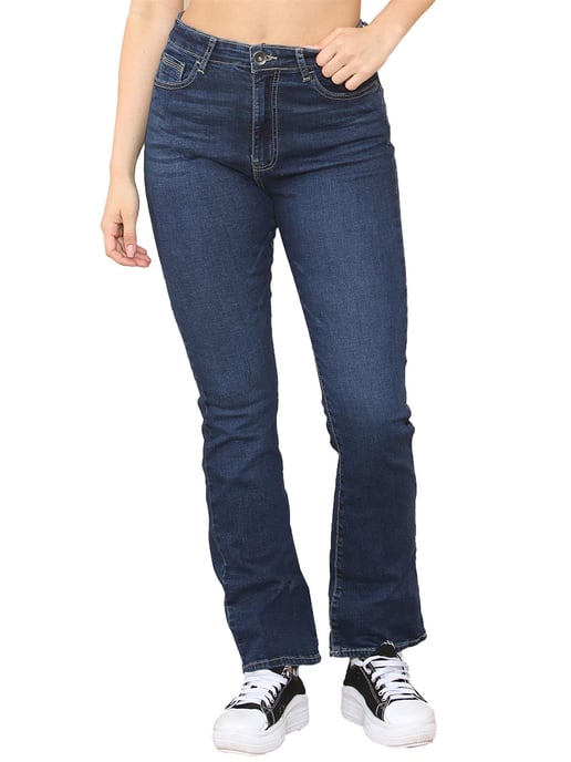 Enzo | Womens Bootcut Jeans - Blau - Image 2