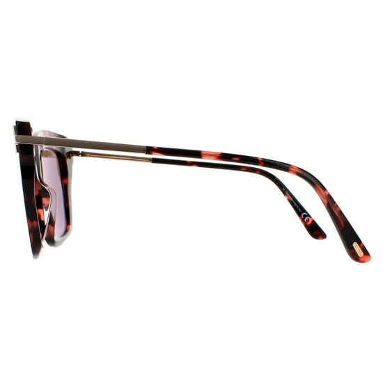 Tom Ford Square Damen Rosa Havanna Braun - Image 3