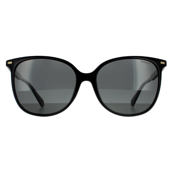 Polaroid Cat Eye Womens Schwarz Grau Polarisierte Sonnenbrille - Image 1