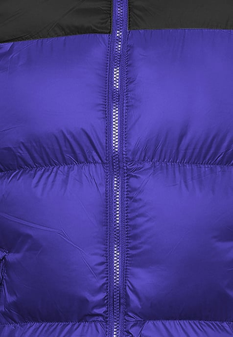 Mo Wattierte Steppjacke Herren Kobalt Schwarz - Image 5