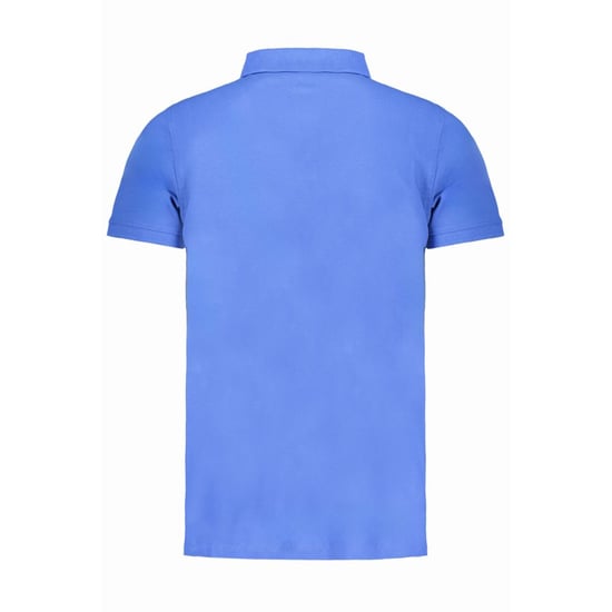 Norwegen 1963 Blaues Baumwoll-Polo-Hemd für Herren - Image 2
