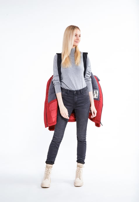 ICEBOUND Winterjacke Damen dunkelrot - Image 5