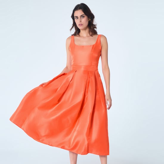 Fit-and-Flare-Cocktailkleid aus Taft - Image 1