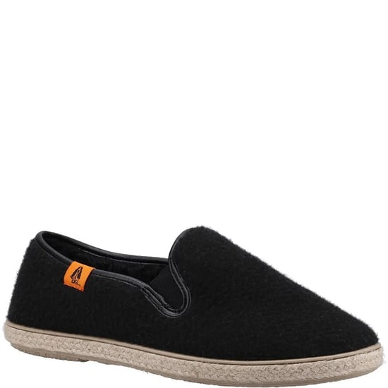 Hush Puppies Womens/Ladies Recycled Slippers (Black)