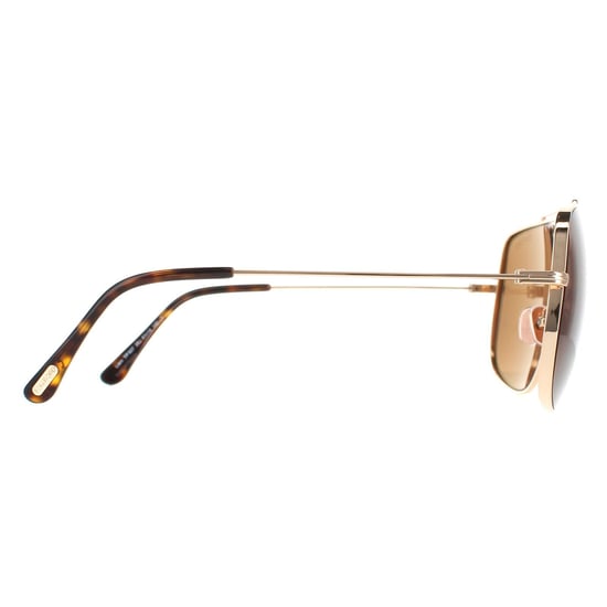 Tom Ford Aviator Mens Shiny Rose Gold Roviex FT0927 Liam Sunglasses