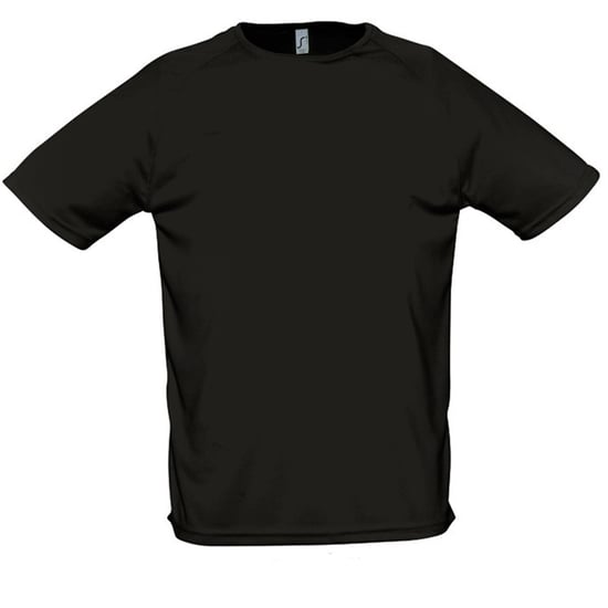 SOLS Mens Sporty Short Sleeve Performance T-Shirt (Schwarz) - Image 1