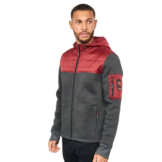 Crosshatch - "Tradmax" Jacke für Herren (Weinrot) - Image 3