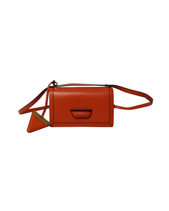 Loewe Kleine Barcelona Umhängetasche aus orangefarbenem Leder - Image 3