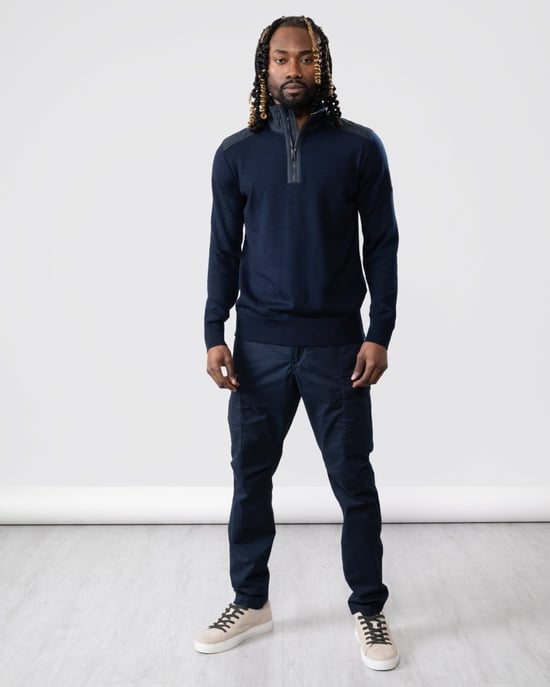 Belstaff Kilmington Mens Quarter Zip Jumper - Image 2