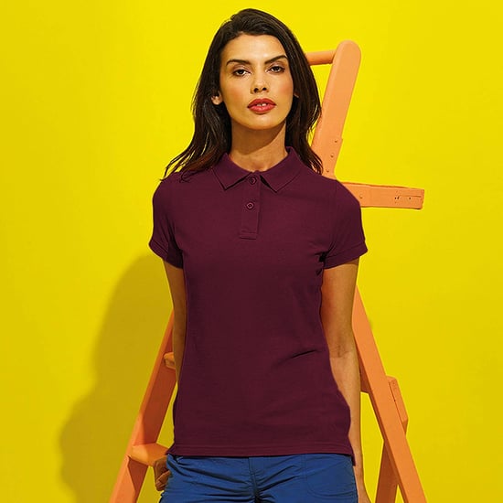 Asquith & Fox - Polo-Shirt mit kurzen Ärmeln - Damen (Bordeaux) - Image 2