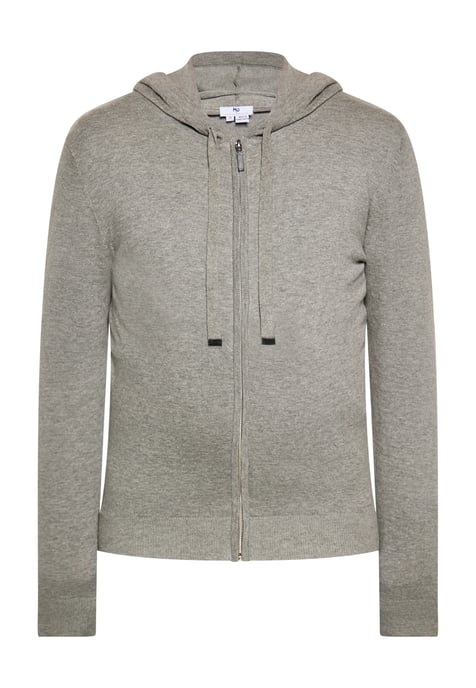 Mo Kapuzenjacke Herren grau melange - Image 1