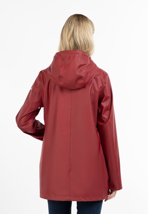 Schmuddelwedda Regenjacke Damen dunkelrot - Image 4