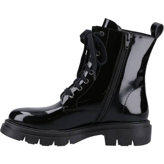 Hush Puppies Rhea Leder Damen Schwarz Stiefel - Image 4
