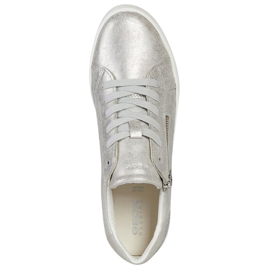 Geox D Blomiee A Synthetik Polyurethan Damen Silber Turnschuhe - Image 4