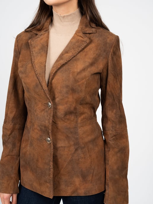 Guess Jacke Bomber-jacke Skórzana Damen braun - Image 4