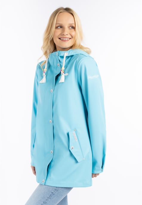Schmuddelwedda Regenjacke Damen DUNKELAQUA-280 - Image 3