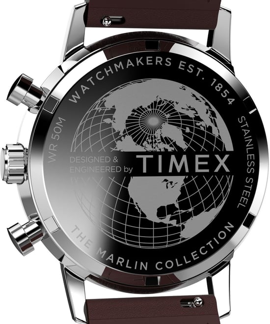 Timex Marlin Chrono Herrenbraun Uhr TW2W10200 - Image 3